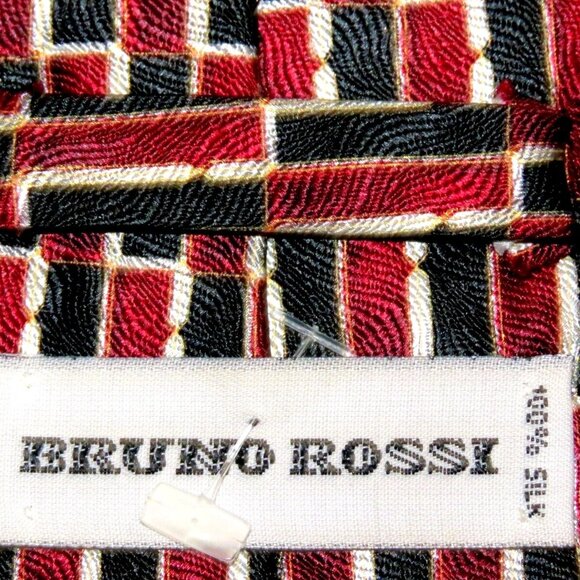 Lot of 5 Silk Ties - Mezzo Matto/Bill Blass//Bruno Rossi/Van Heusan/Britches - Picture 8 of 14